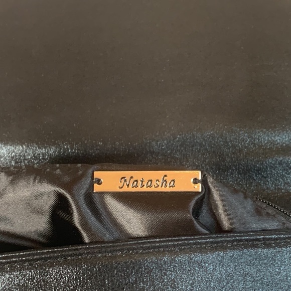 Natasha Evening Clutch Shoulder Bag  with Crystals NWOT - Picture 5 of 10